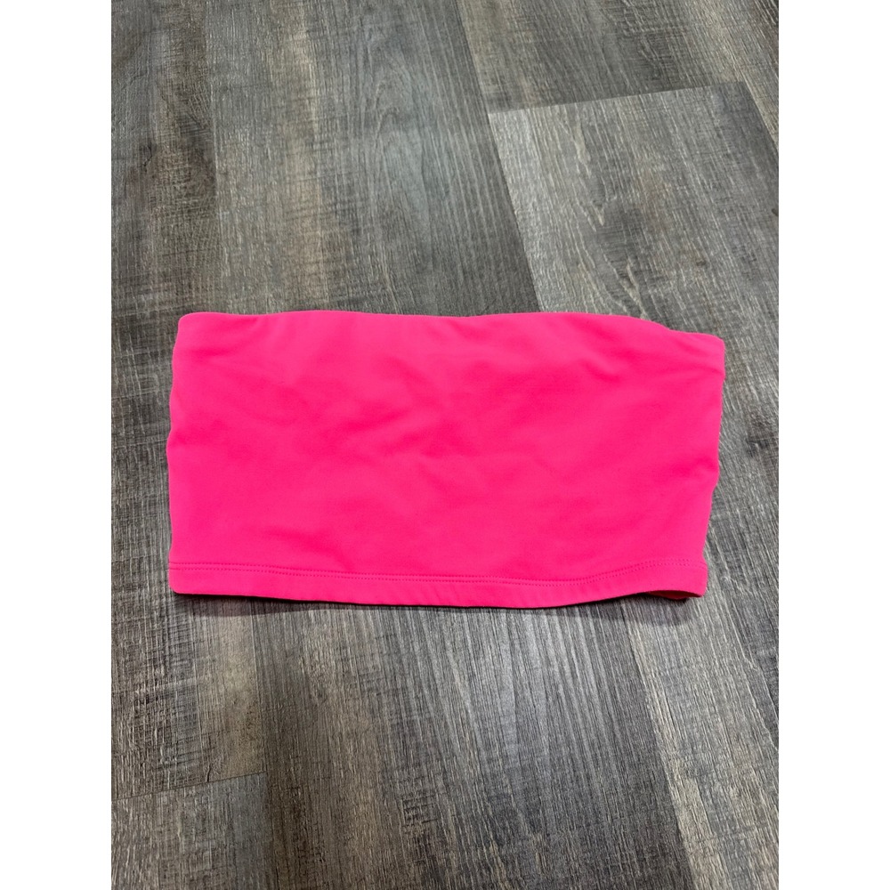 Violate the Dress Code Neon Hot Pink Tube Top Bandeau Strapless XS